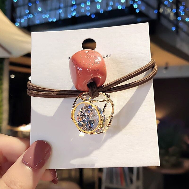 美人度アップ ファッション 透かし彫り シュシュ カチューシャ アクセサリー<ins-3324>