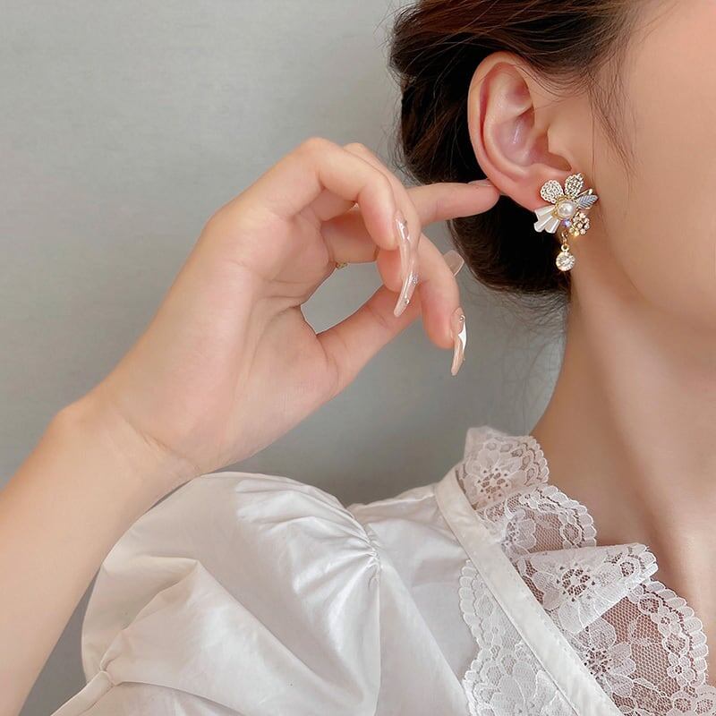美人度アップ ファッション 高級感溢れる ピアス アクセサリー<ins-3257>