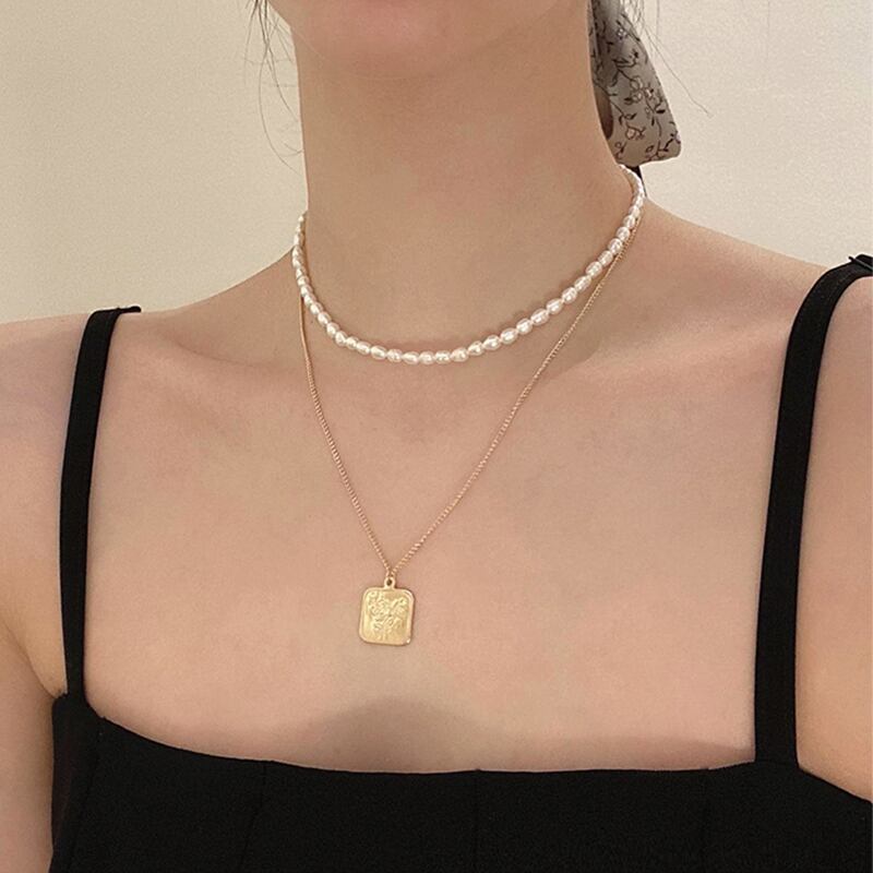 フランススタイル 高級感 フェミニン ネックレス アクセサリー<ins-3065>