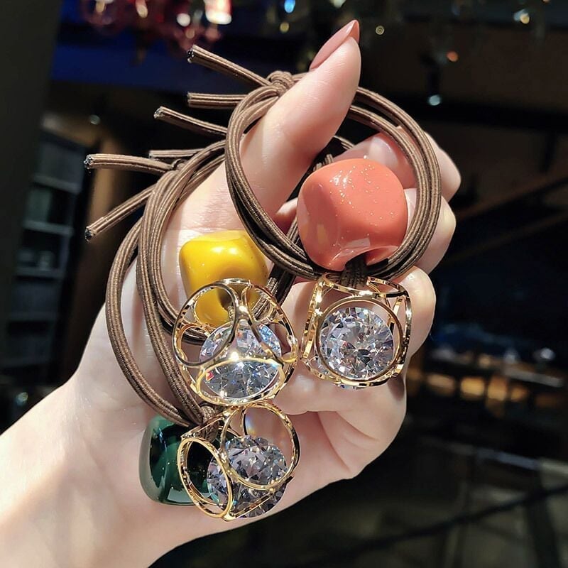 美人度アップ ファッション 透かし彫り シュシュ カチューシャ アクセサリー<ins-3324>