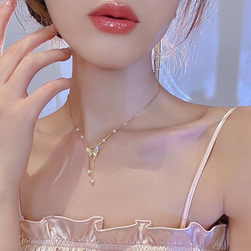 美感いっぱい 好感度満載 オシャレ度満点 ネックレス アクセサリー<ins-3256>