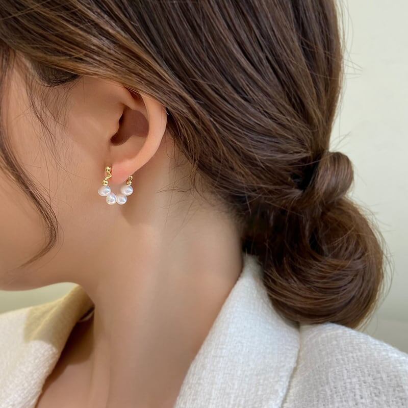 レトロ 清純甘くて女子力UP 好感度満載 イアリング アクセサリー<ins-2807>