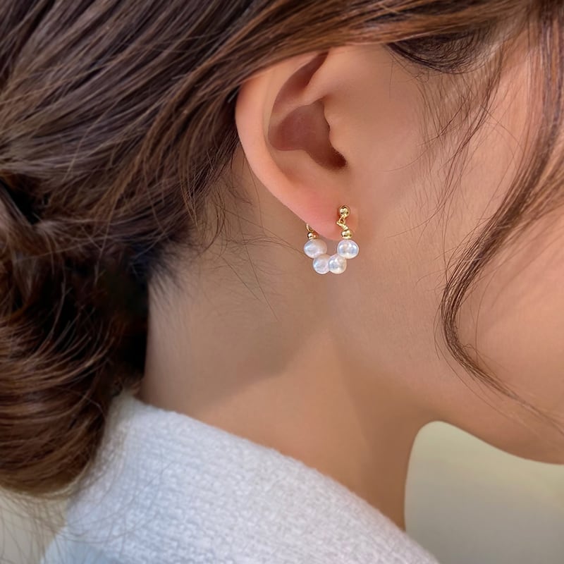 レトロ 清純甘くて女子力UP 好感度満載 イアリング アクセサリー<ins-2807>