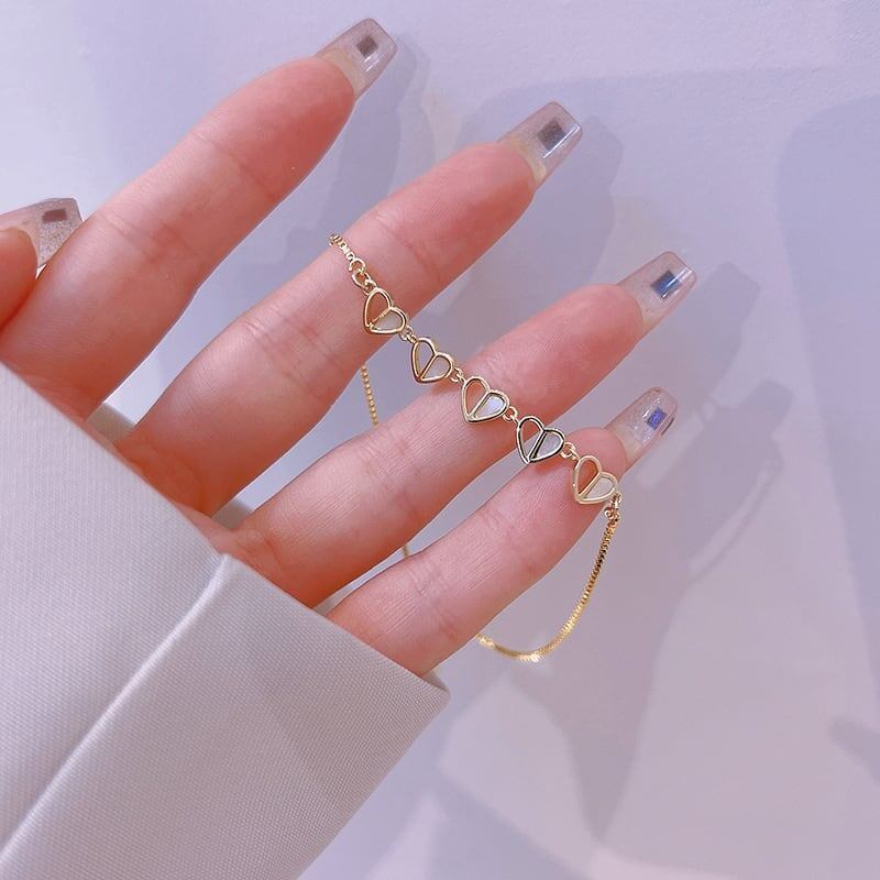 個性的なデザイン オシャレ度満点 綺麗め ブレスレット アクセサリー<ins-3535>