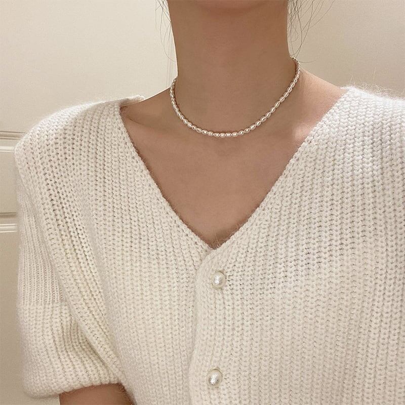 フランススタイル 高級感 フェミニン ネックレス アクセサリー<ins-3065>