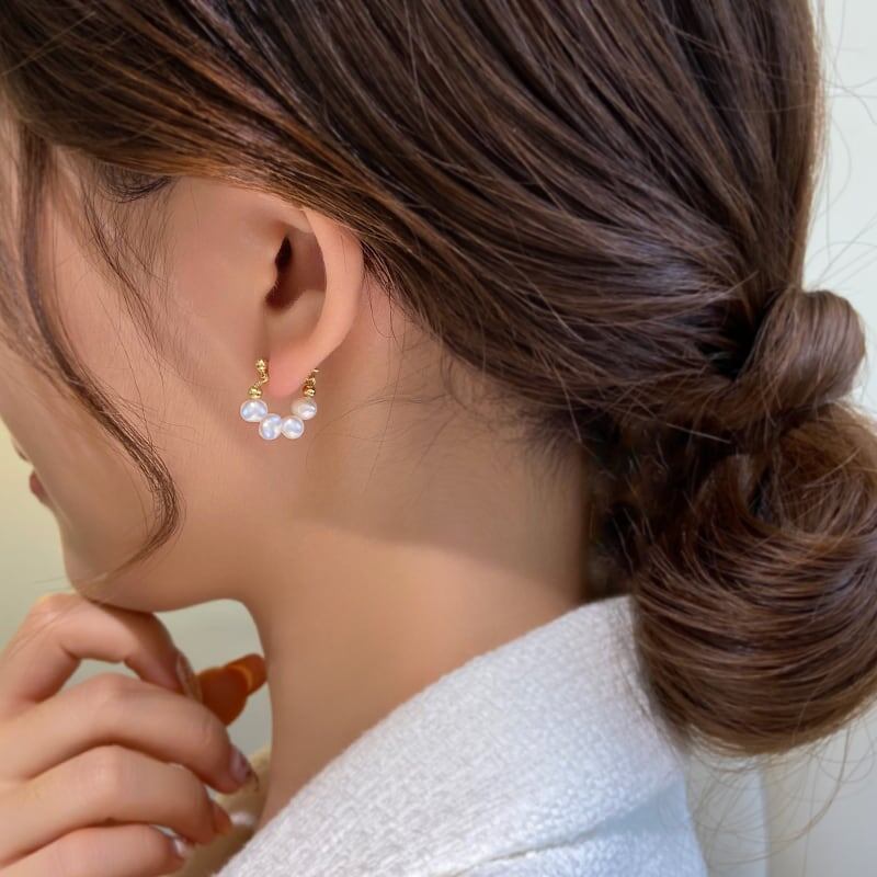 レトロ 清純甘くて女子力UP 好感度満載 イアリング アクセサリー<ins-2807>
