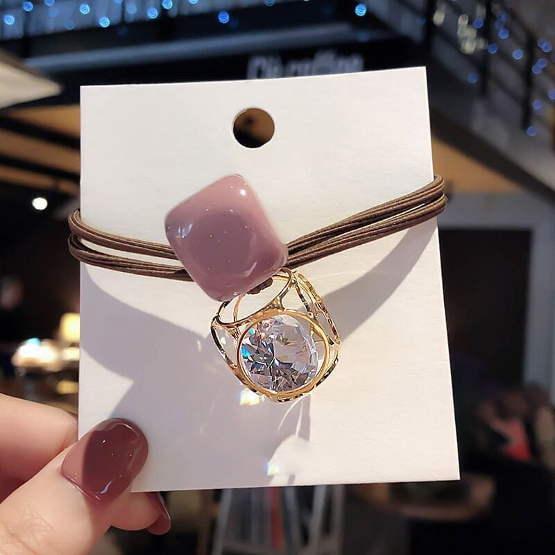 美人度アップ ファッション 透かし彫り シュシュ カチューシャ アクセサリー<ins-3324>