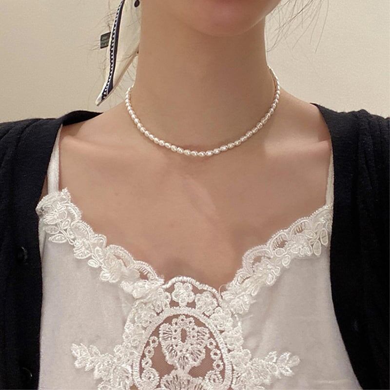 フランススタイル 高級感 フェミニン ネックレス アクセサリー<ins-3065>