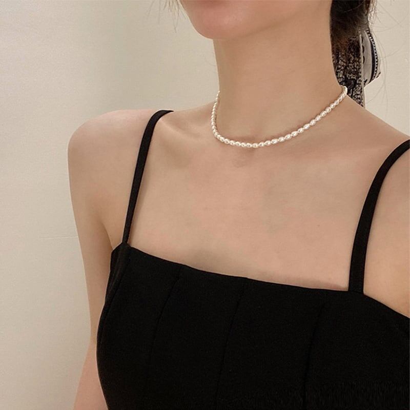 フランススタイル 高級感 フェミニン ネックレス アクセサリー<ins-3065>
