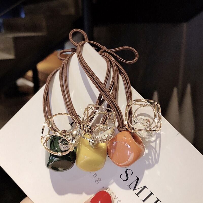 美人度アップ ファッション 透かし彫り シュシュ カチューシャ アクセサリー<ins-3324>
