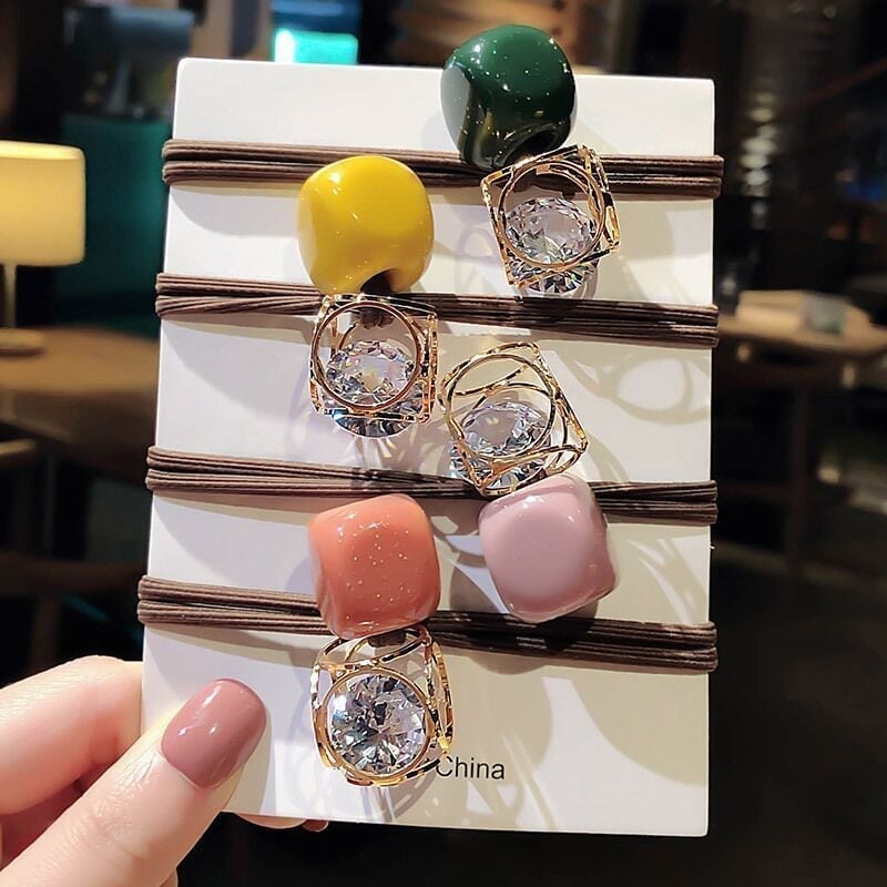 美人度アップ ファッション 透かし彫り シュシュ カチューシャ アクセサリー<ins-3324>