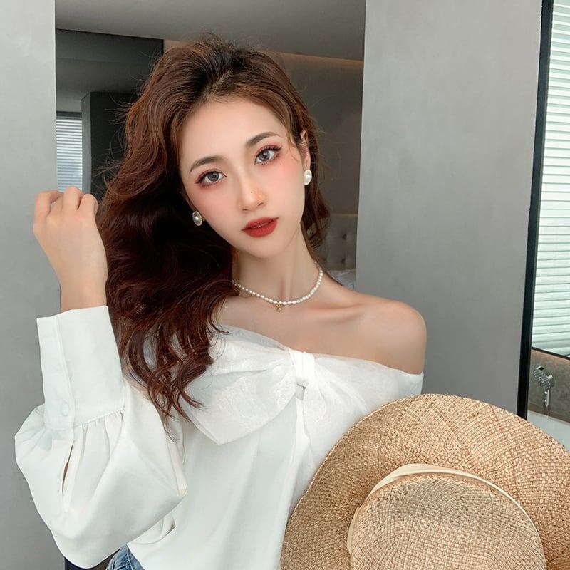 レトロ 美人度アップ ファッション ネックレス アクセサリー<ins-3283>