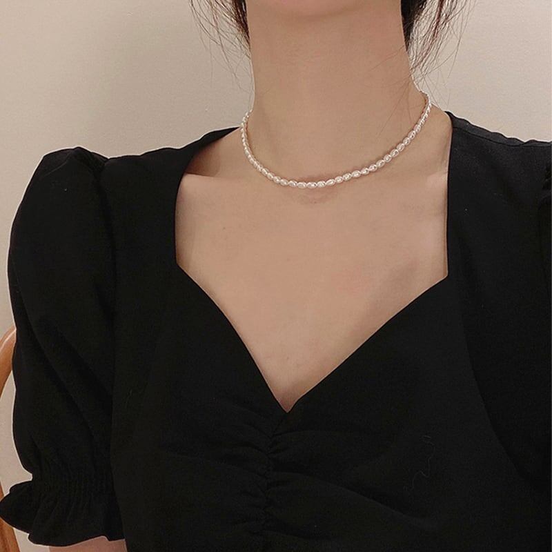 フランススタイル 高級感 フェミニン ネックレス アクセサリー<ins-3065>