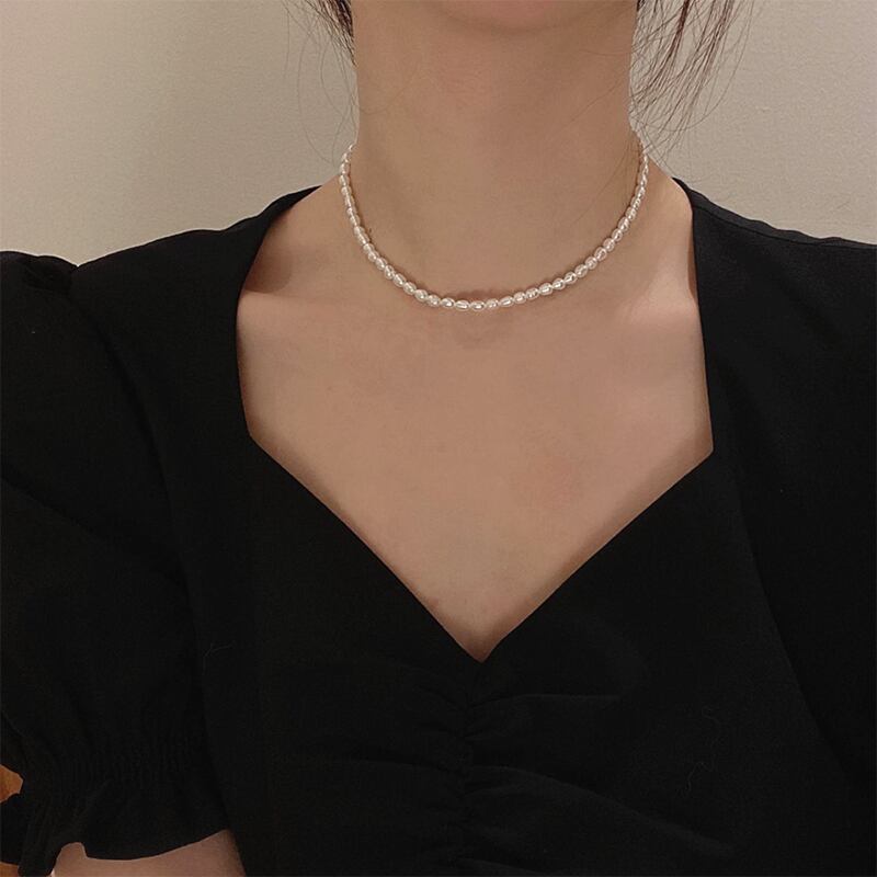 フランススタイル 高級感 フェミニン ネックレス アクセサリー<ins-3065>